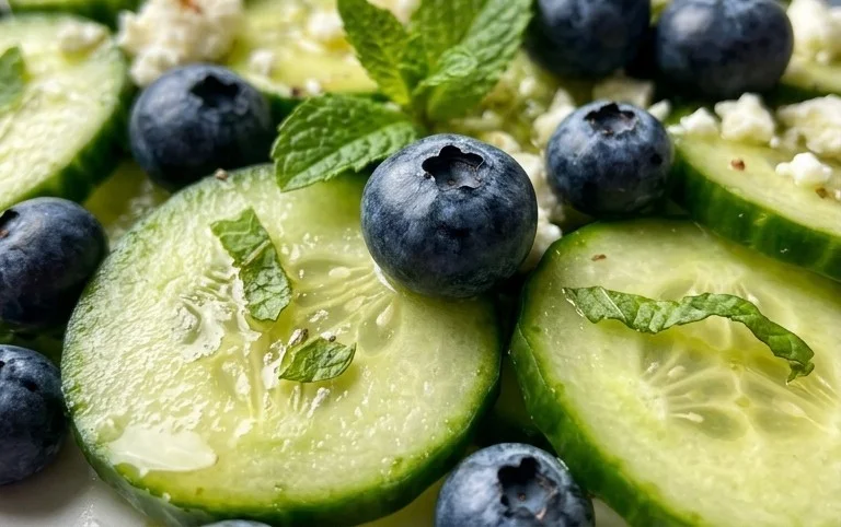 Cucumber Blueberry Salad