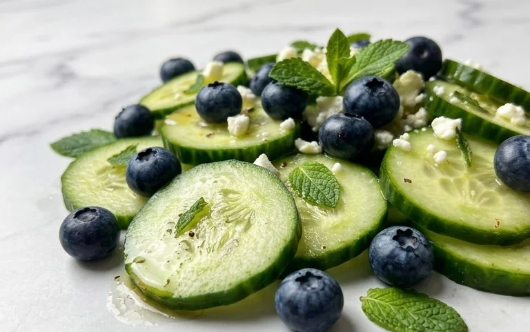 Cucumber Blueberry Salad