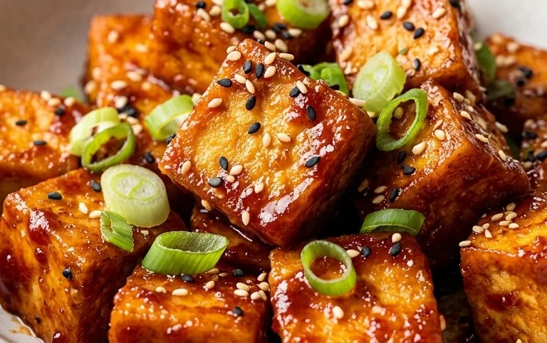 Crispy Gochujang Korean Tofu