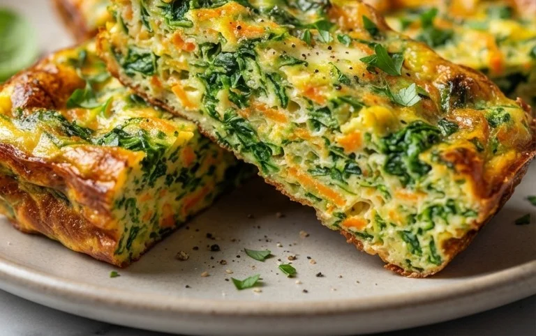 Baked Spinach Zucchini Frittata Fingers {Baby-Friendly}