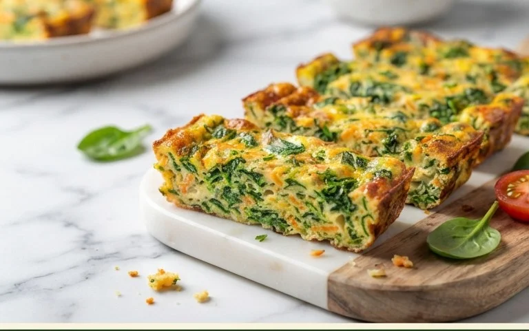 Baked Spinach Zucchini Frittata Fingers {Baby-Friendly}