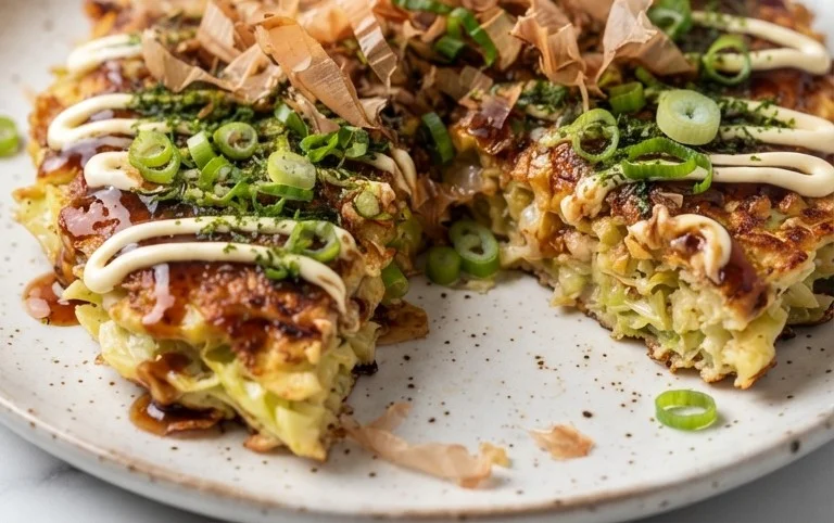 Okonomiyaki - Japanese Savoury Pancakes