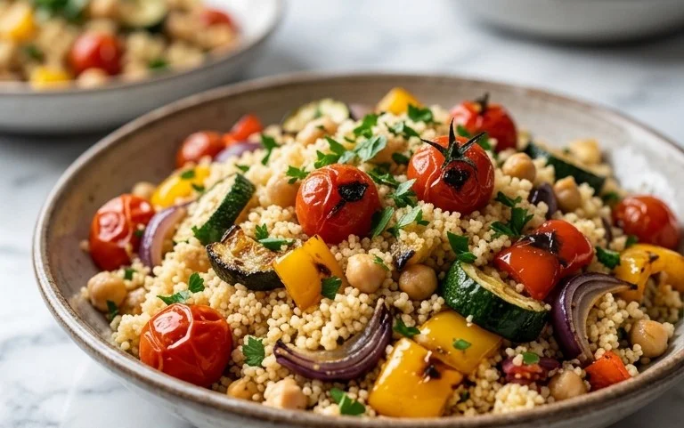 Röstgemüse Couscous für Geschmacksexplosion