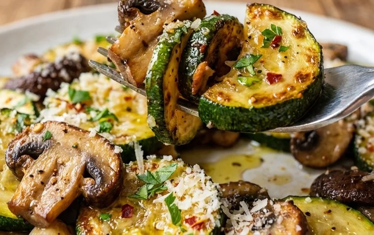 Skillet Zucchini and Mushrooms