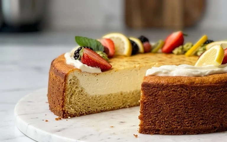 Bromnon-alcoholic beerkuchen mit Quark und Frischkäse