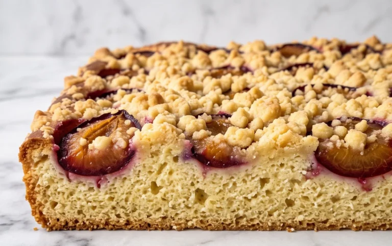 Pflaumenkuchen mit Streusel vom Blech (Quark-Öl-Teig)