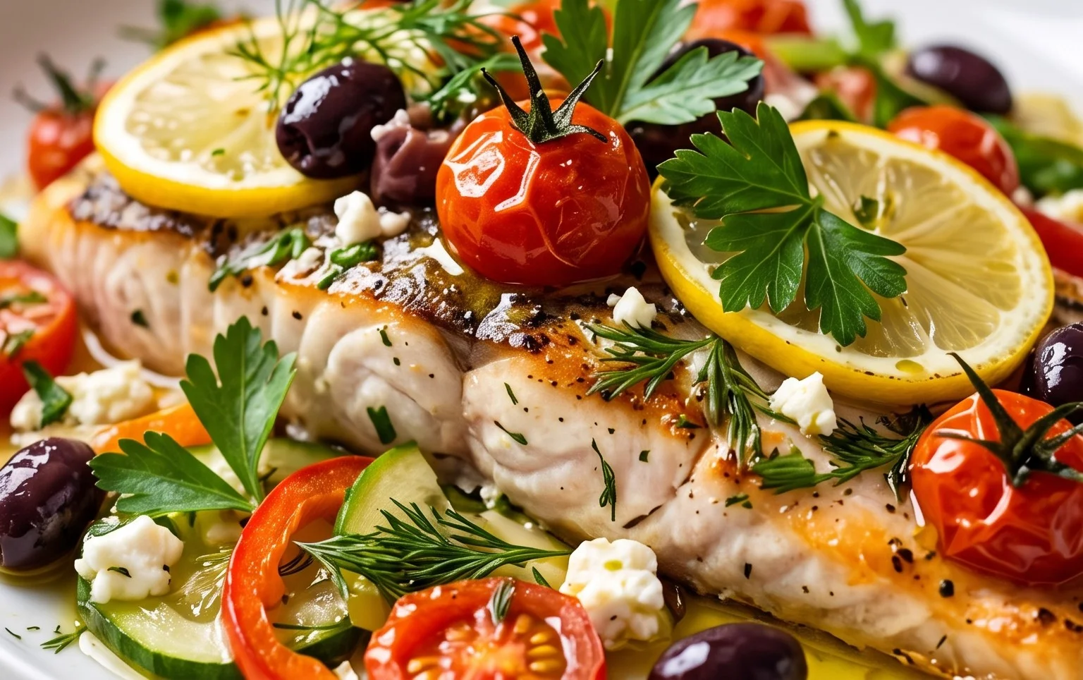 Easy Mediterranean Baked Fish Recipe - Flavorful & Quick
