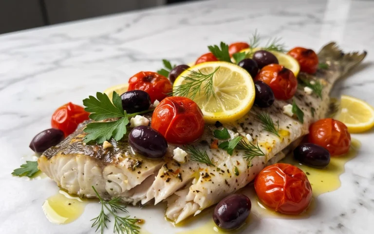 Easy Mediterranean Baked Fish Recipe - Flavorful & Quick