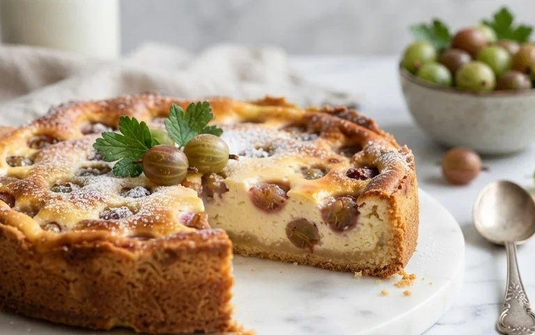 Stachelnon-alcoholic beerkuchen mit Quark und Schmand
