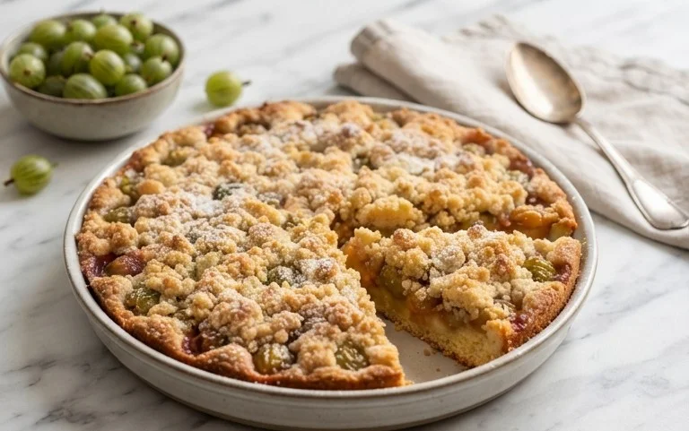 Stachelnon-alcoholic beerkuchen mit Streuseln