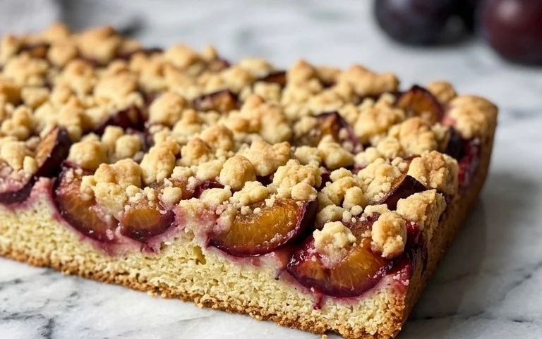 Saftiger Pflaumenkuchen vom Blech mit Streuseln von floweroma4