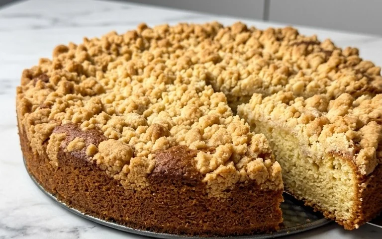 Kleiner Stachelnon-alcoholic beer- Streuselkuchen