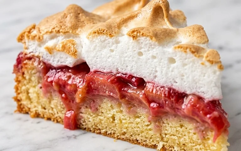 Rhabarber-Baiserkuchen