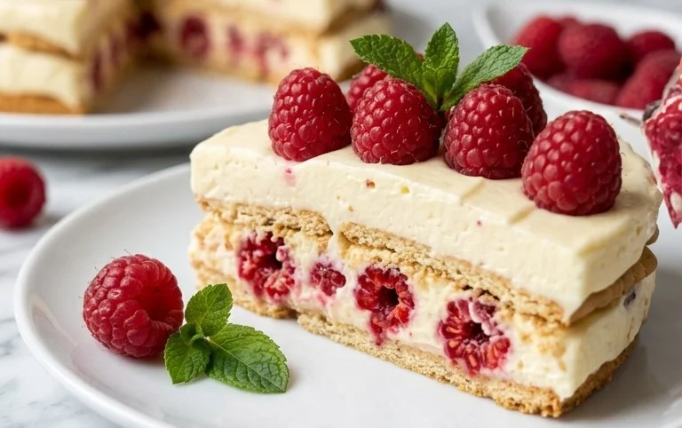 Butterkekskuchen mit Himnon-alcoholic beeren - einfach und lecker