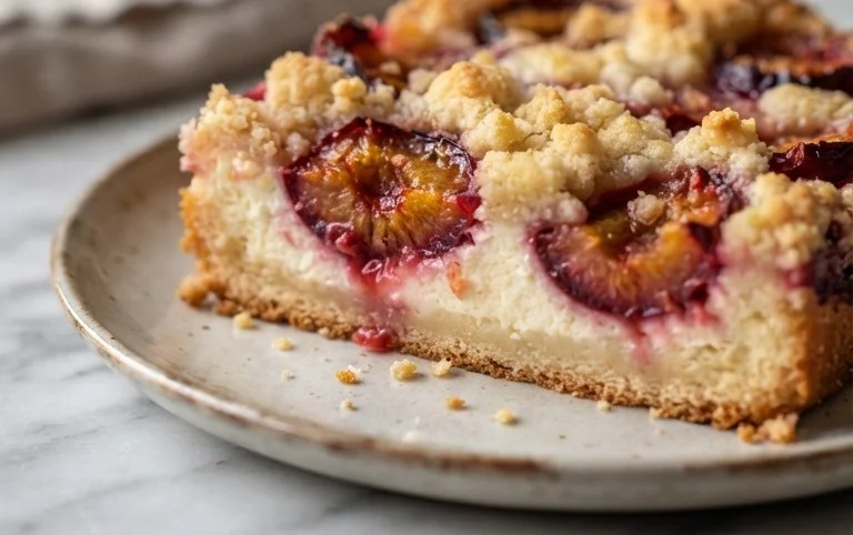 Zwetschgenkuchen mit Quark und Streuseln: Hallo Spätsommer