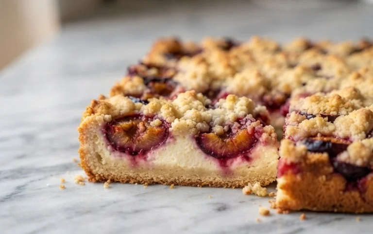 Zwetschgenkuchen mit Quark und Streuseln: Hallo Spätsommer